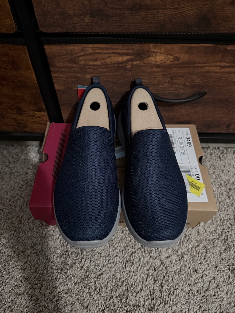 Skechers Navy Slip-On Loafers